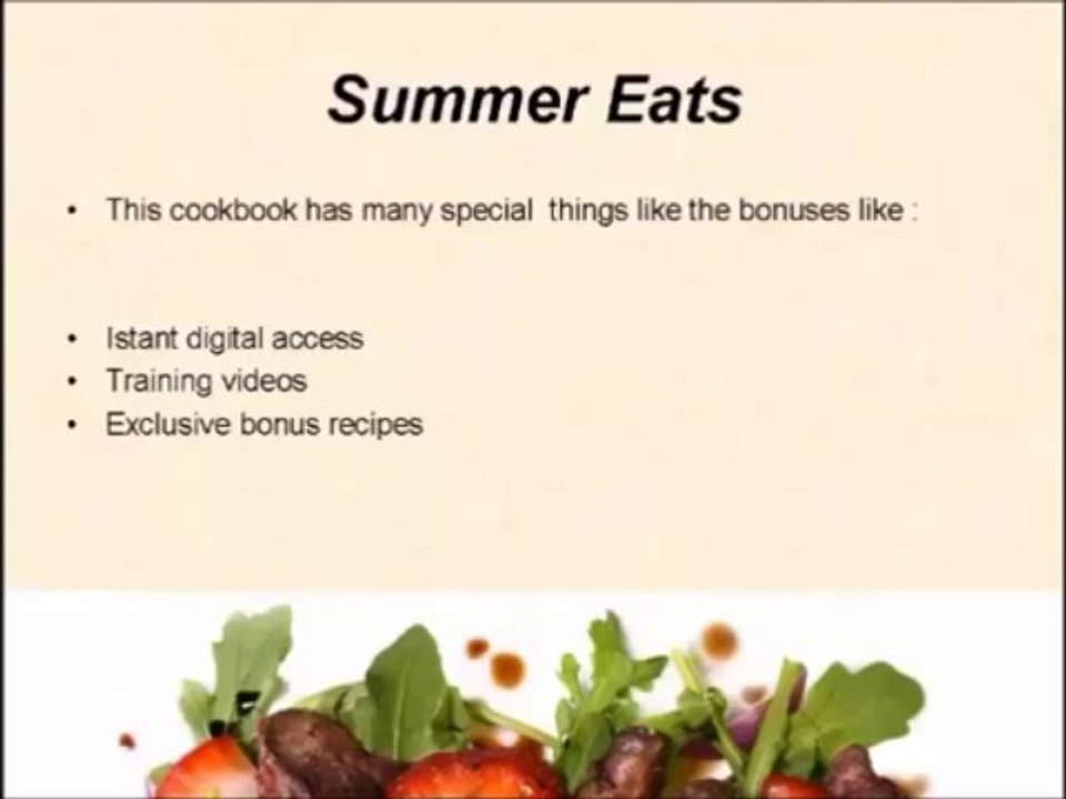 Summer Eats review and download - best paleo cookbook review and bonus