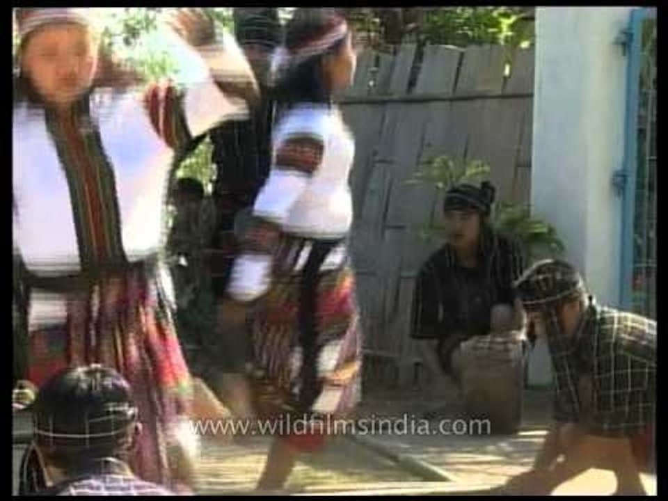 Bamboo dance by Mizo youths