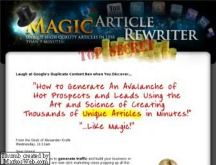 Magic Article Rewriter Review