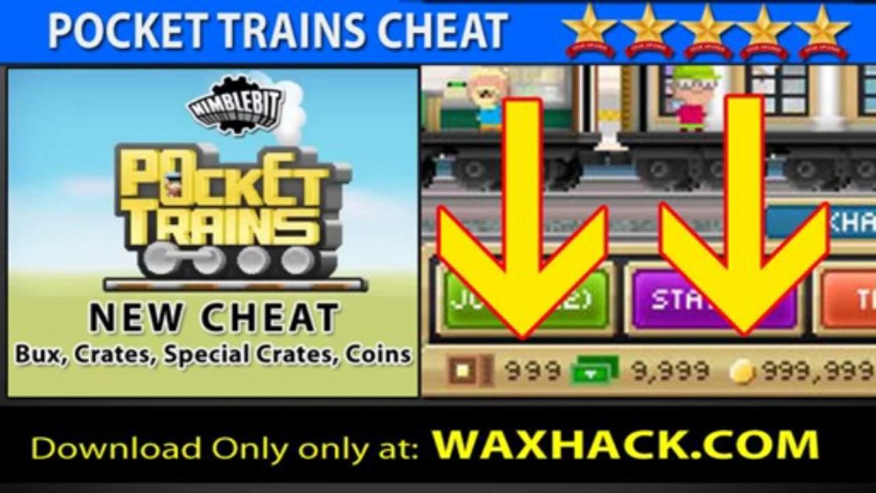 Pocket Trains triche telecharger Gratuit Piratage Bux, Coins, Crates