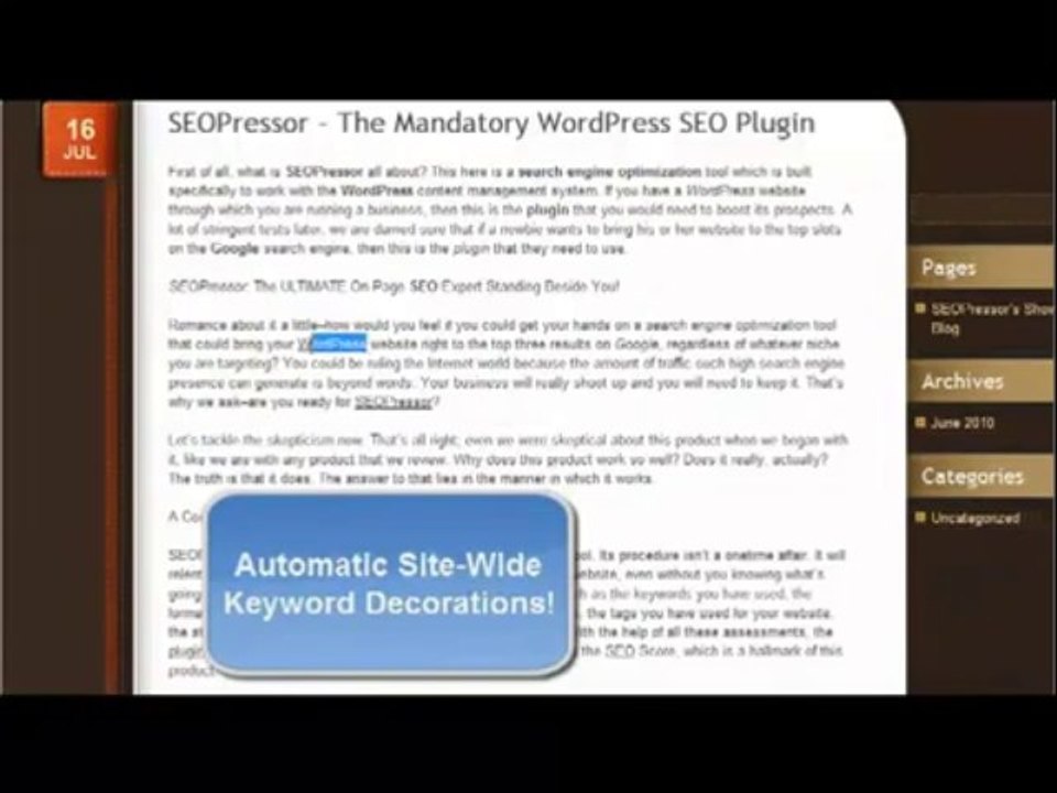 Segredos por trás do Produto Otimização SEOPressor WordPress Plugin