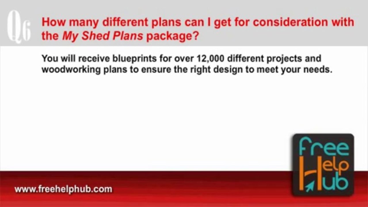 How many plans are in My Shed Plans? ANSWER