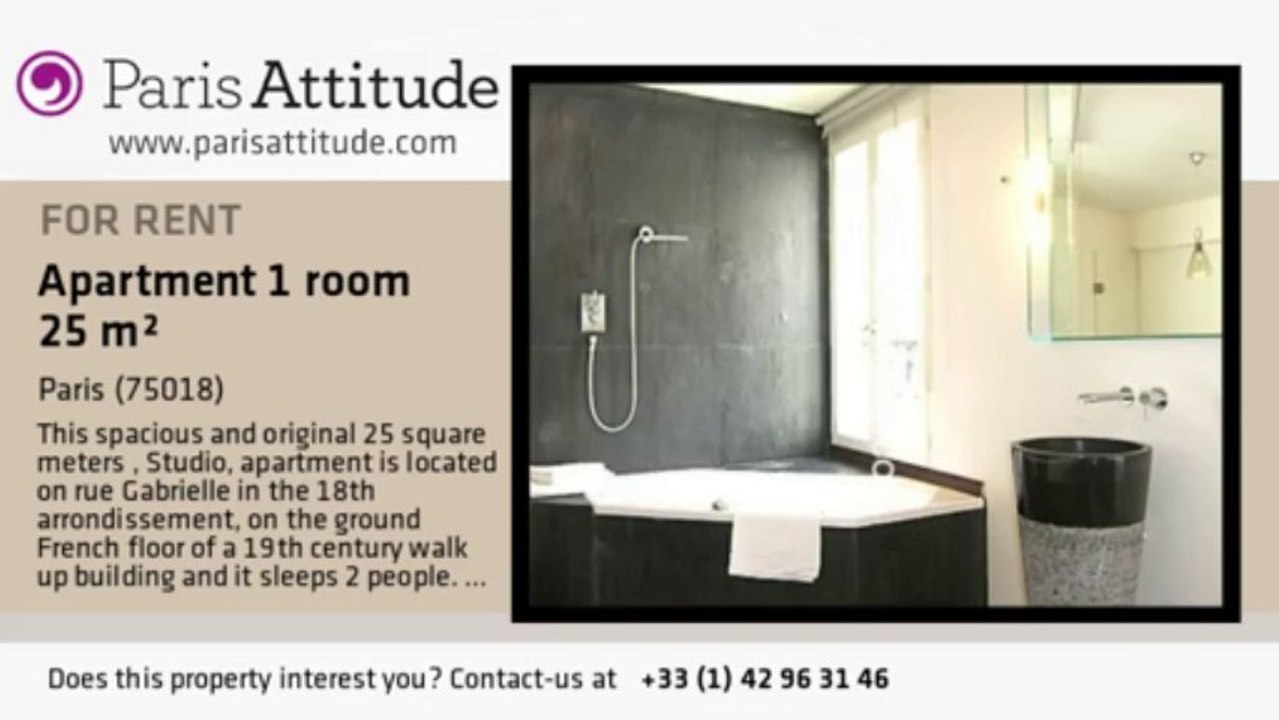 Studio Apartment for rent - Sacré Cœur, Paris - Ref. 6324