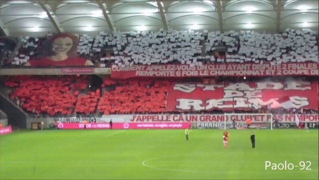 13 J08 REIMS MONACO : Tifo et entrée des Joueurs