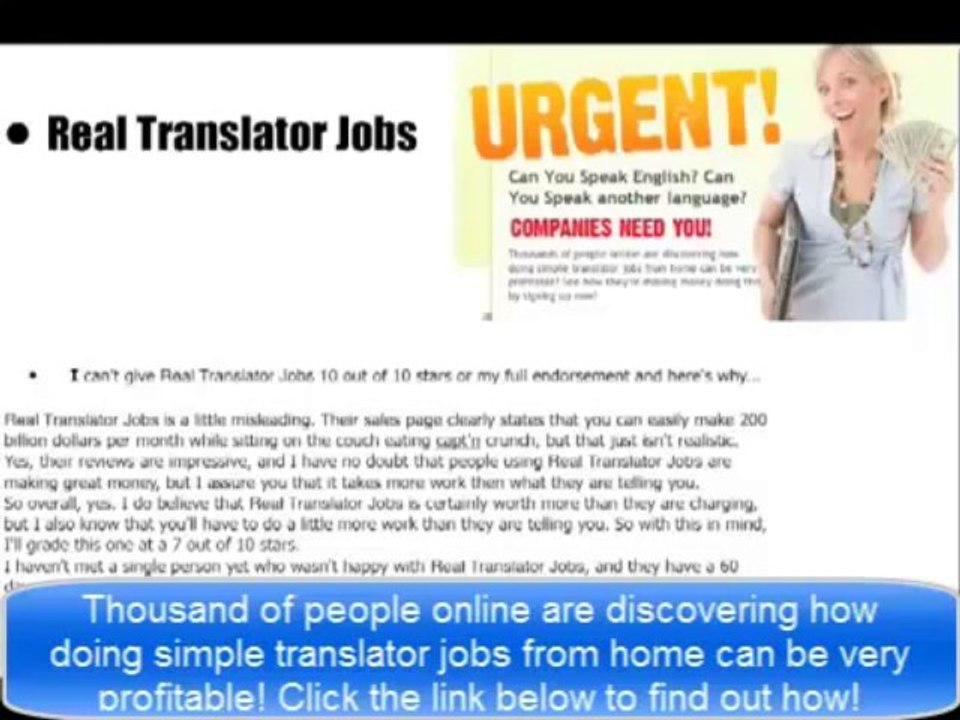 Real Translator Jobs - How to Find Translation Work and Jobs