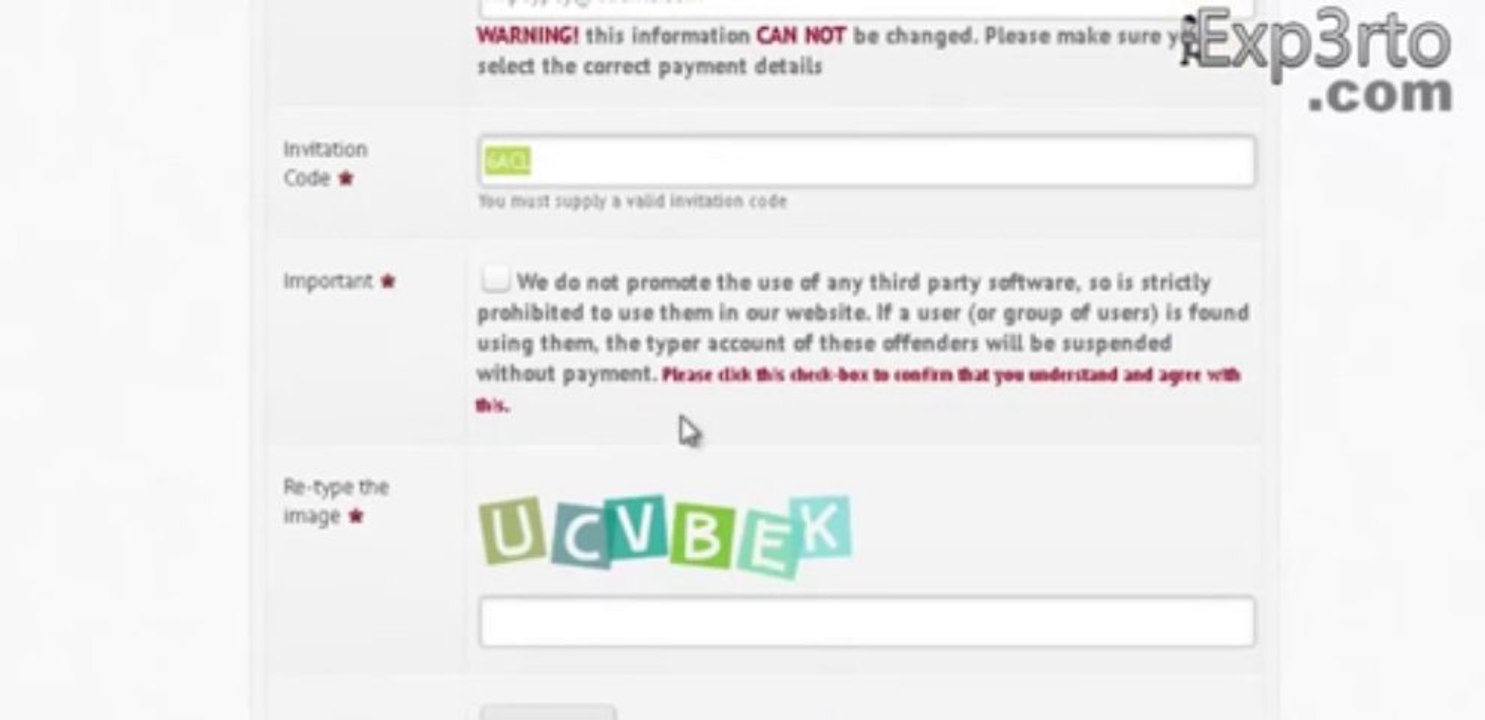 Gana dinero escribiendo códigos CAPTCHA - Megatypers