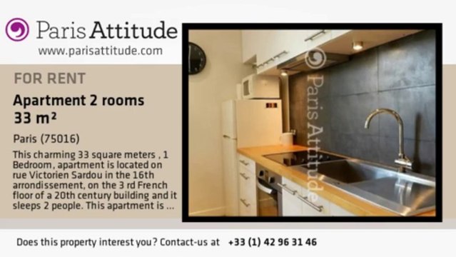 1 Bedroom Apartment for rent - Mirabeau, Paris - Ref. 8815