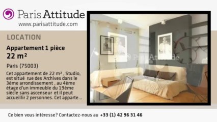 Appartement Studio à louer - Temple, Paris - Ref. 8878