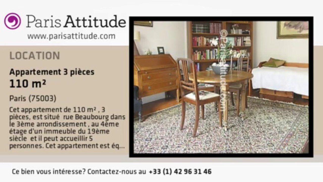 Appartement 2 Chambres à louer - Centre George Pompidou, Paris - Ref. 7616