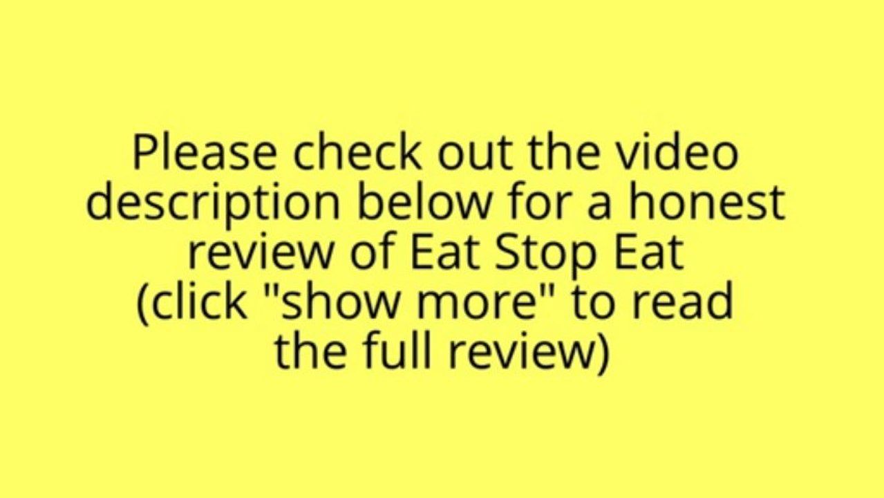 Eat Stop Eat Review - Does Eat Stop Eat Work?