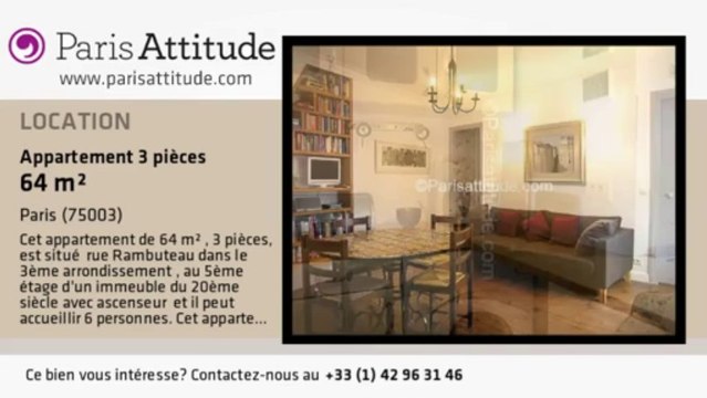 Appartement 2 Chambres à louer - Centre George Pompidou, Paris - Ref. 5277