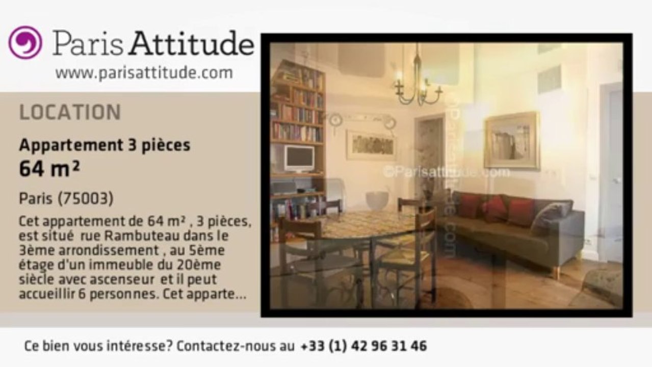 Appartement 2 Chambres à louer - Centre George Pompidou, Paris - Ref. 5277