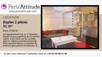 Duplex 1 Chambre à louer - Alésia, Paris - Ref. 2873