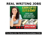 Real Writing Jobs - Freelance Writing Jobs From Home