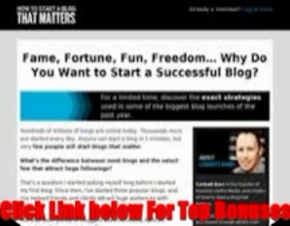 StartABlogThatMatters.com | Start A Blog That Matters Review + Bonus