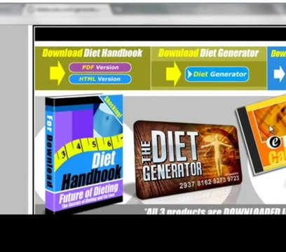 Fat Loss 4 Idiots Diet Generator - FREE LOOK