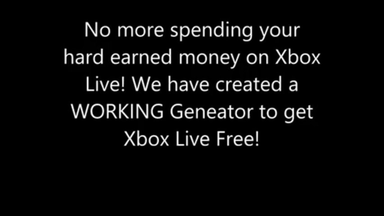 Xbox Live Generator Free (August 2013 - No Password and Working 100%)