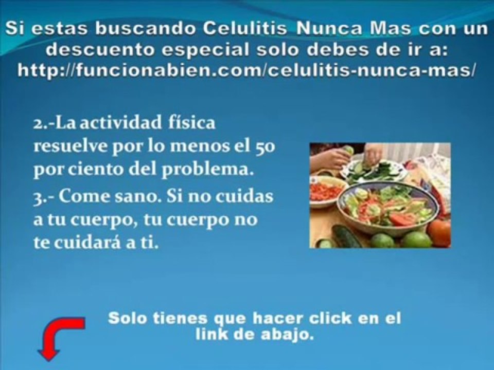 Descuento Especial Celulitis Nunca Mas eliminar la celulitis