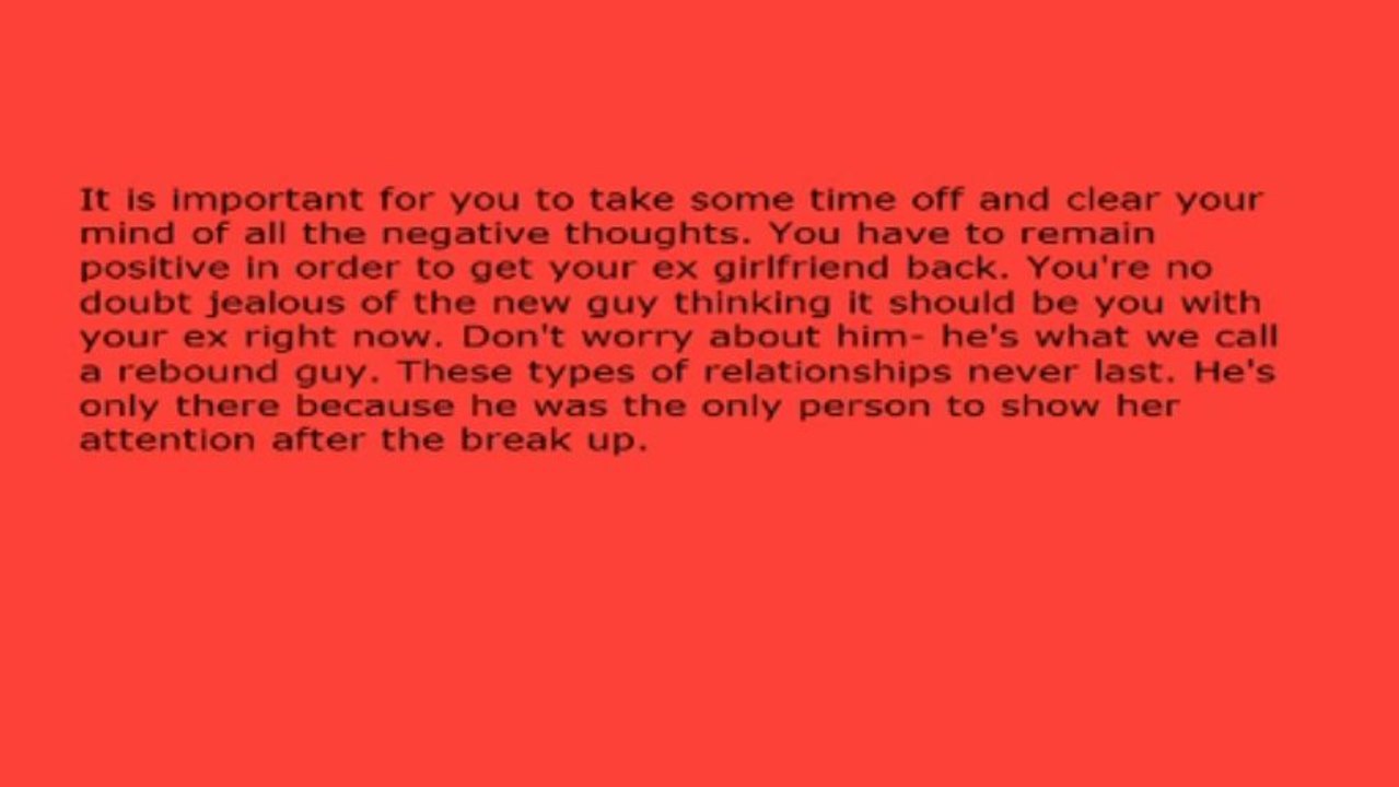 Is It Still Possible to Get Your Ex Girlfriend Back When She's Already Dating Somebody Else