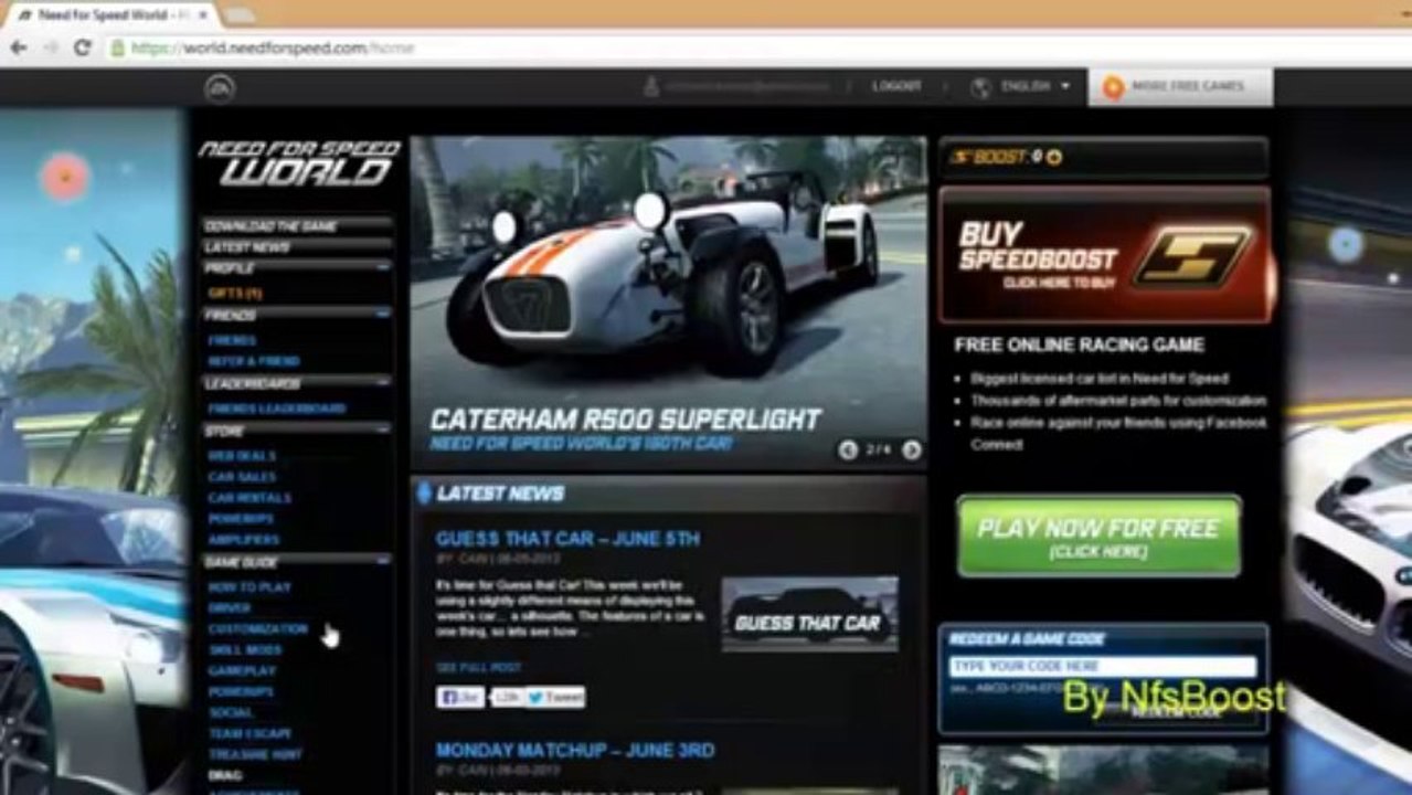 NFS World Boost Hack Generator-September 2013 New Update