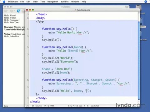 PHP Training - Using Functions - Part 29 - ViDHIPPo.Com
