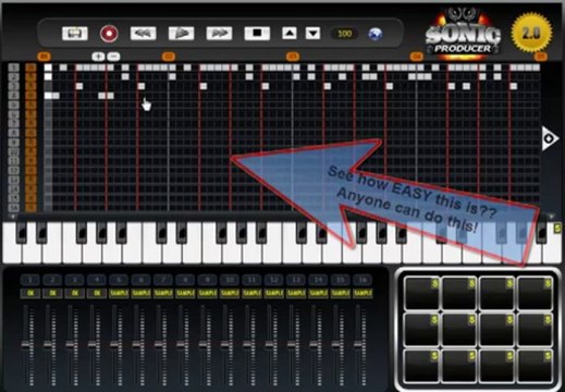 Music Lessons 2013 | Sonic Producer V20 Beat Maker | How To Making a Beat LIVE