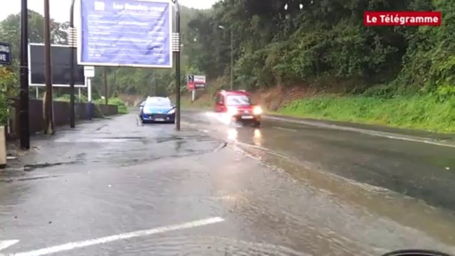 Morlaix. L'orage provoque des inondations