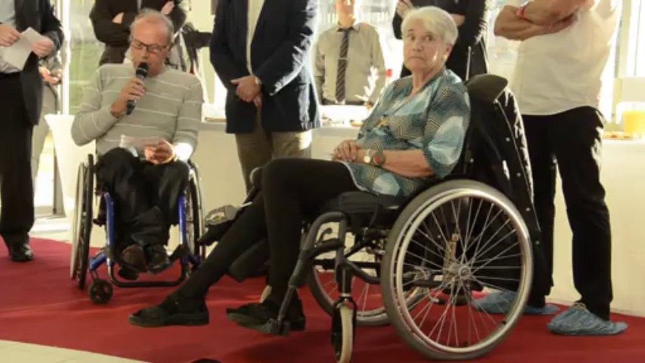 Piscine Yves Nayme à Saint-Etienne (42, France) : Discours de Mme Maguy Pelletier, doyenne de Saint-Etienne Handisport (20 sept. 2013)