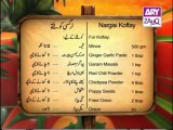Zauq Zindagi with Sara Riaz and Dr. Khurram Musheer, Nargisi Kofte, Kandhari Gosht & Ginger Bread, special episode, part 1 of 2