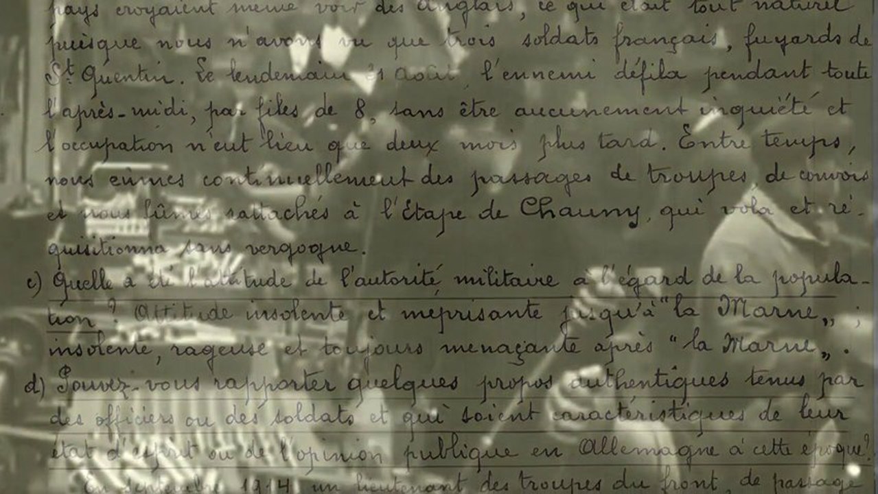 FUN-MOOC : la première guerre mondiale expliquée à travers ses archives