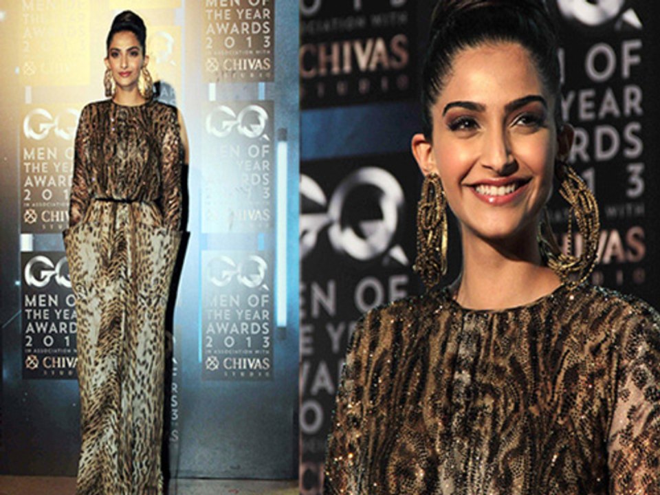 Sonam Kapoor Fashion Disaster At GQ Men Of the Year Award 2013
