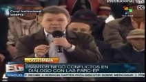 Santos niega conflictos en diálogo con las FARC-EP