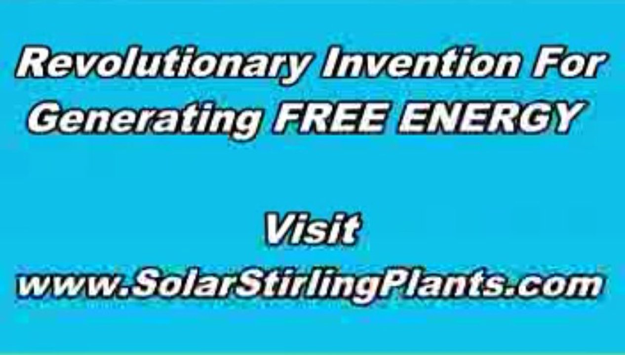 Solar Stirling Plant - Build Your Own Solar Stirling Plant From Kits