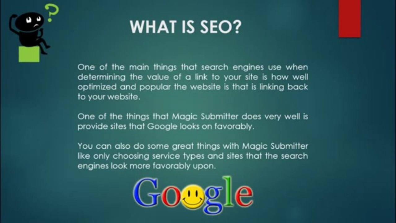 SEO Basic Training - Magic Submitter Tutorials