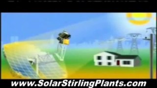 Solar Stirling Plant - Solar Stirling Electricity Generator - Get Free Energy - No Electric Bill