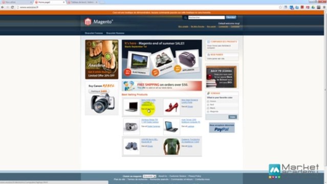 Magento - Thèmes et templates P2 - Layout, Block, Skin - Vidéos formation - Market Academy