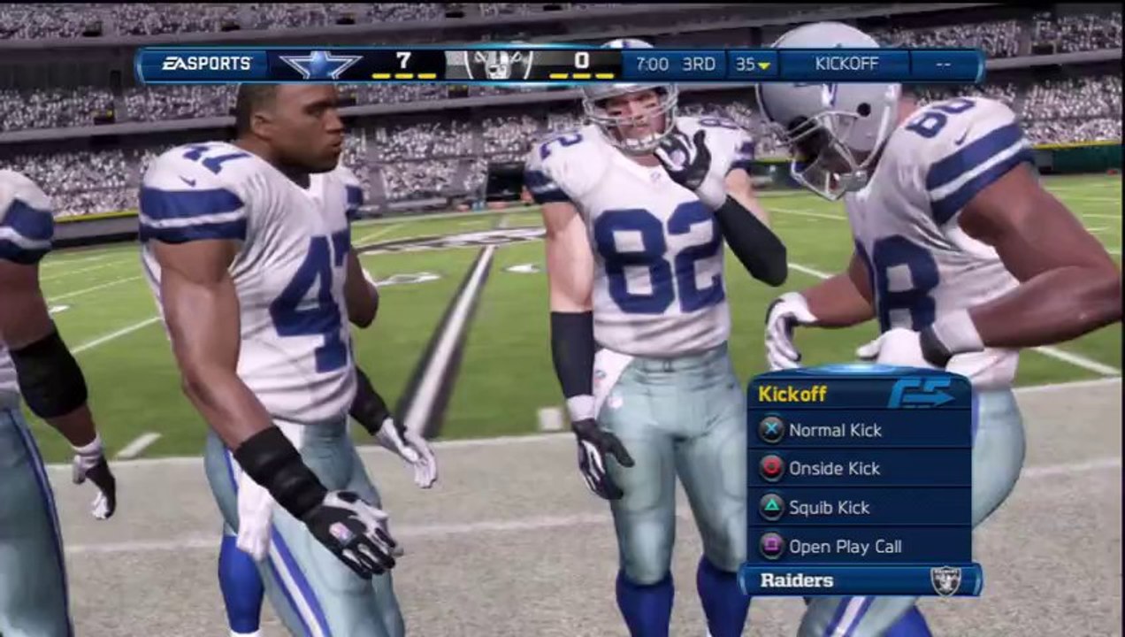 PS3 - Madden 13 - Oakland Raiders vs Dallas Cowboys - Pre Season Week 1
