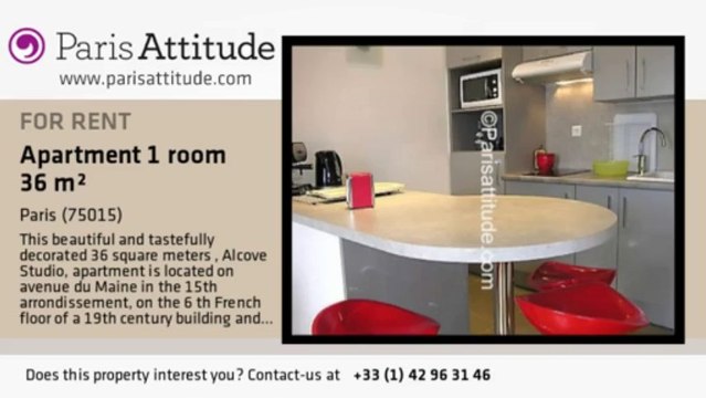Alcove Studio Apartment for rent - Montparnasse, Paris - Ref. 6072