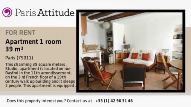 Studio Apartment for rent - Voltaire, Paris - Ref. 8664