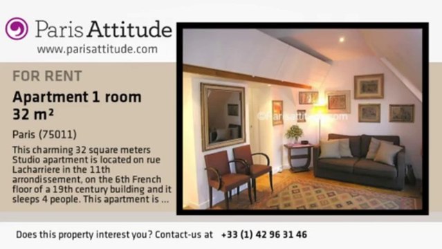 Studio Apartment for rent - Parmentier, Paris - Ref. 4136