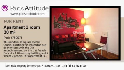 Studio Apartment for rent - Tour Eiffel, Paris - Ref. 6984