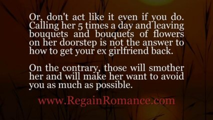 Get Your Ex Girlfriend Back | 3 Tips You Can Try Right Now
