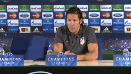 Simeone: ''Nos enfrentamos a un equipo muy fuerte''