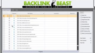 Backlink Beast Review - Account Creation