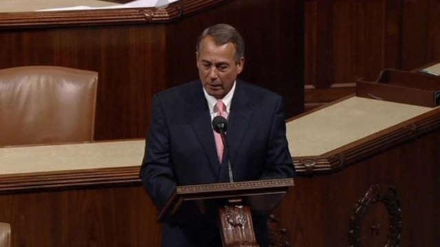 U.S. House passes emergency funding bill, Boehner weighs in
