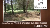Vente - terrain - PROCHE BAGNOLS SUR CEZE (30200)  - 1 000m²