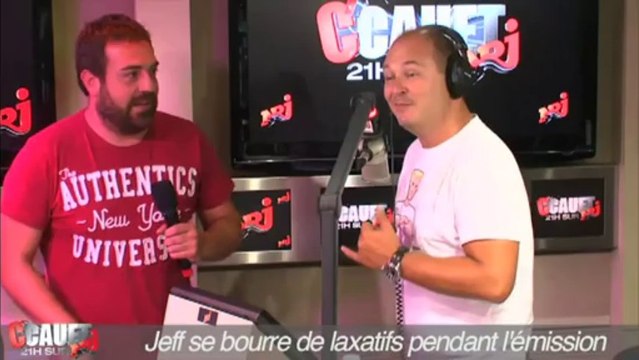 Jeff se bourre de laxatifs pendant l'émission - C'Cauet sur NRJ
