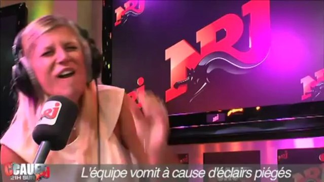 L'équipe vomit à cause d'éclairs piégés - C'Cauet sur NRJ