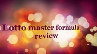 Lotto master formula review - lotto master formula book reviews