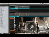 Scratching and mixing on the turntables using Native Instruments Maschine For The Beat